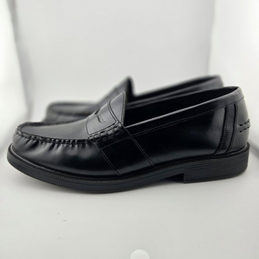 Nunn Bush Lincoln Penny Loafer Dress Shoes – Black Leather – Men’s Size 12M - Picture 3 of 13